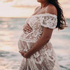 Coven and Co: Cold Shoulder Raven Dress Maternity